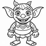 Fun goblin coloring Pages For Children  Coloring Zone sketch template