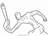Olympic Sculpture Coloring Page For Kids  Free Sculptures Printable sketch template