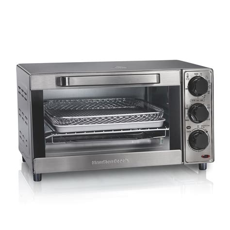 Hamilton Beach Sure-Crisp Air Fryer Toaster Oven, 4 Slice Capacity, Stainless Steel Exterior ...