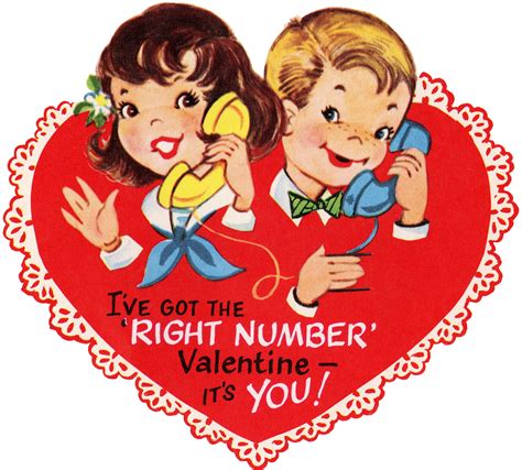 Retro Valentine Kids Image! - The Graphics Fairy