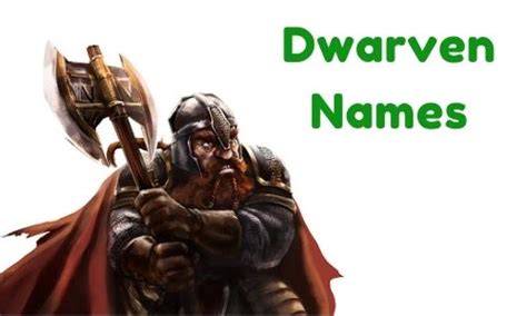 {1000+} » Dwarven Names » [ Funny + Unique + Famous + Badass ]