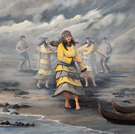 Painting of an Aleut Dancer Native American Art Alutiiq - Etsy