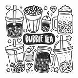 Kawaii Boba Coloring Pages  Free Printable Templates sketch template