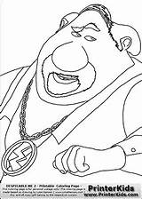 El macho From Despicable Me coloring page Coloring  sketch template