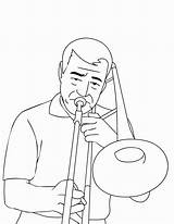 Trombone Coloring Page At GetColoringscom  Free Printable Colorings sketch template
