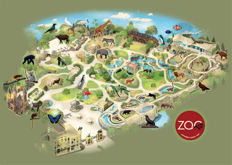 Visual Maps . - Antwerp Zoo Map