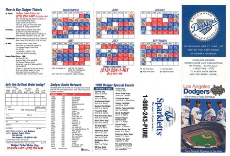 Printable La Dodgers Schedule