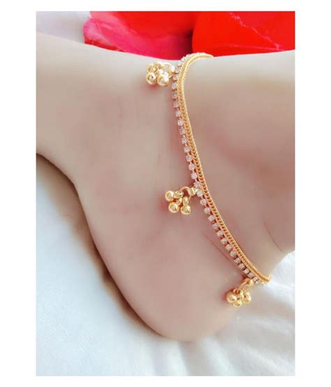 Embeyvally Antique and beautiful gold plated anklets for women: Buy Embeyvally Antique and ...