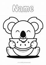 Koala Coloring Page sketch template