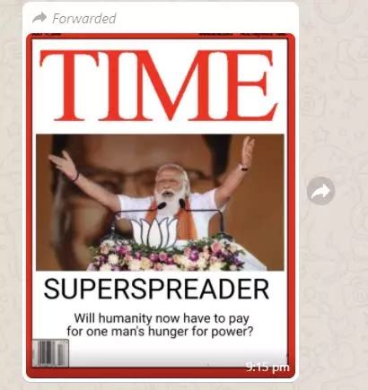 TIME Magazine Cover Calling PM Modi 'Superspreader' Is Fake | LaptrinhX / News