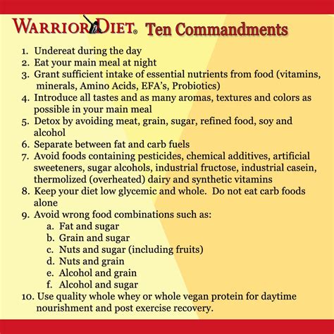 The Warrior Diet | Warrior diet meal plan, Warrior diet, Healthy diet tips