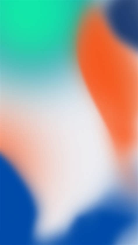 iPhone X Wallpaper Green/Orange/Blue - MacTrast