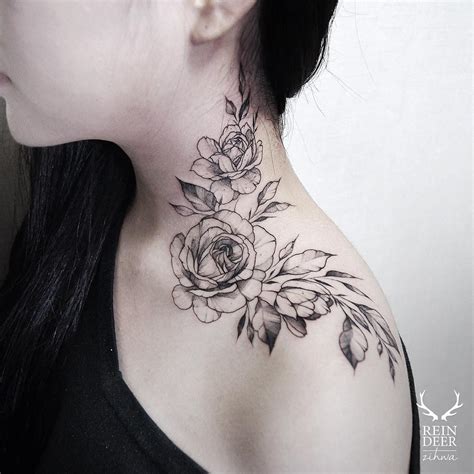 Rose Neck Tattoos | Best Tattoo Ideas Gallery