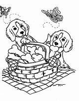 Cute Couple Puppies Da Colorare Scarica stampa O colora Subito Online sketch template