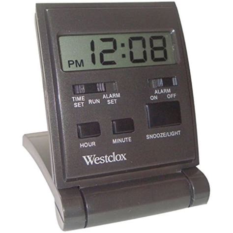 WESTCLOX 47508 Digital Folding Travel Alarm Clock with Backlight - Walmart.com - Walmart.com