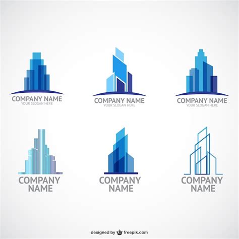 Premium Vector | Construction company logo templates