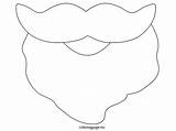 Santa beard  coloring Pages Face sketch template