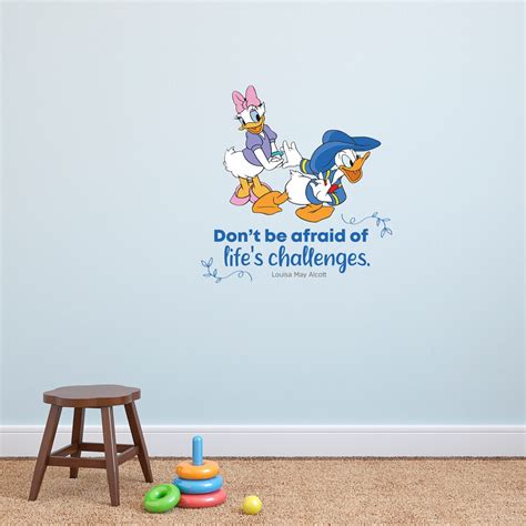 Dont Be Afraid Daisy Donald Duck Disney Quote Cartoon Quotes Decors ...
