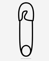 Safety Pin Coloring Page HD Png Download  Kindpng sketch template