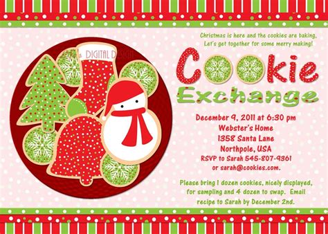 Free Christmas Cookie Exchange Printable Invitation | Free Printable