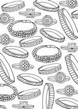 Jewelry Color Pages & coloring book 6000  sketch template