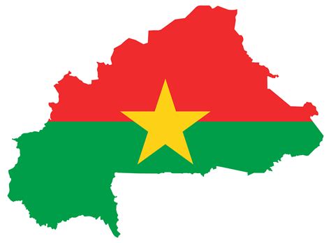 Download #FFFF00 Burkina Faso Flag Map SVG | FreePNGImg