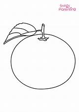 Easy Printable Orange Coloring Pages For Kids sketch template