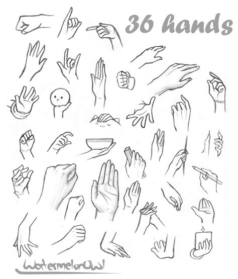 36 Hands by WatermelonOwl on DeviantArt