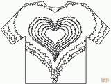 Tie Dye T Shirt Coloring Page Free Printable  Home sketch template