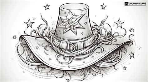 Free Printable Witch Hat Coloring Pages | DO Coloring