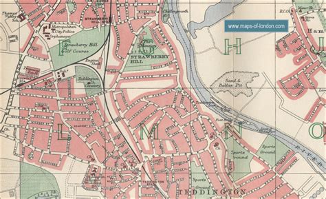 Map of Teddington, London