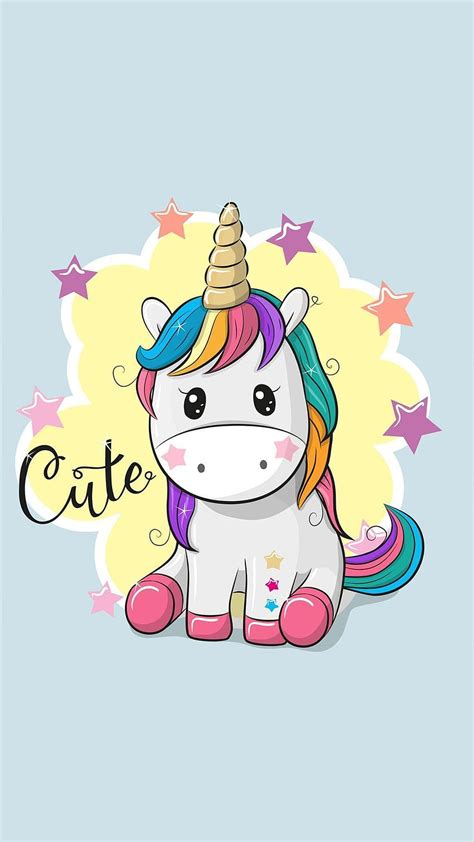 Cute Cartoon Unicorn - Top Cute Cartoon Unicorn Background - Unicorn cute, Unicorn , Cute ...