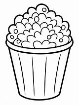 Caramel Popcorn coloring book Pages For Children And Adults With Vector  sketch template