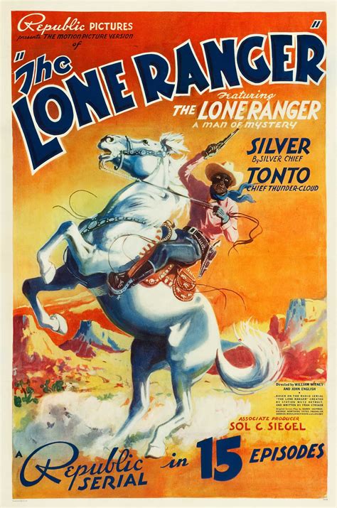 1938 the Lone Ranger Movie Poster 13x19 Photo Print - Etsy