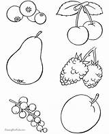 Printable coloring Page Of foods sketch template