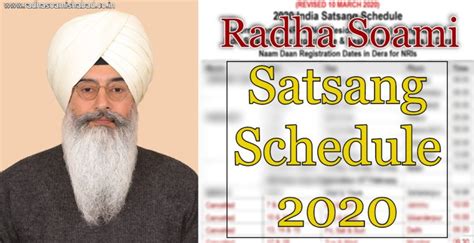 Radha Soami Satsang Schedule 2024 - Radha Soami Satsang