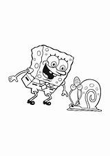 transmissionpress Disney Spongebob And Gary coloring Pages sketch template