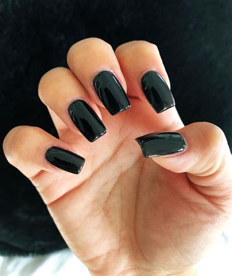 #fallnails #blacknails #acrylicnails #squarenails #gelnails | Nails, Black acrylic nails, Square ...