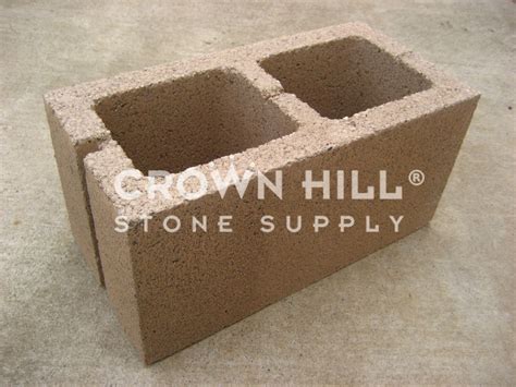 Tan Smooth Face Cinder Block | Crown Hill Stone Supply