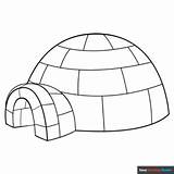Igloo Coloring Page  Easy Drawing Guides sketch template
