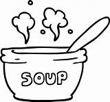 Line Drawing cartoon Of Hot soup 12149562 Vector Art At Vecteezy sketch template