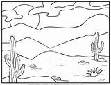 Free Desert Coloring Pages sketch template