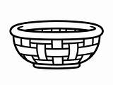Basket Themed Coloring Page  sketch template