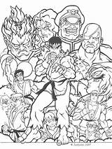 M Bison From Street Fighter coloring Page sketch template
