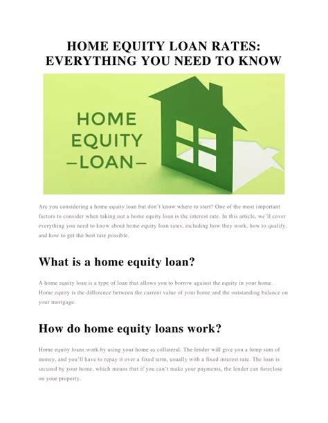 PPT - HOME EQUITY LOAN RATES PowerPoint Presentation, free download ...