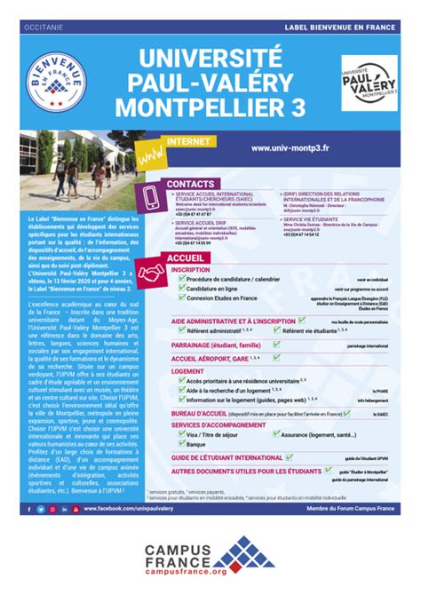 Université Montpellier 3 (Paul Valéry ) | Campus France