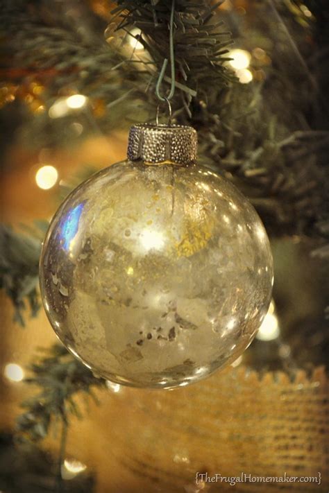 DIY Mercury Glass Ornaments