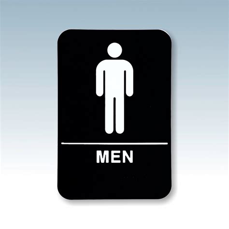 6″ x 9″ Men Accessible Restroom Sign – Ryder Engraving