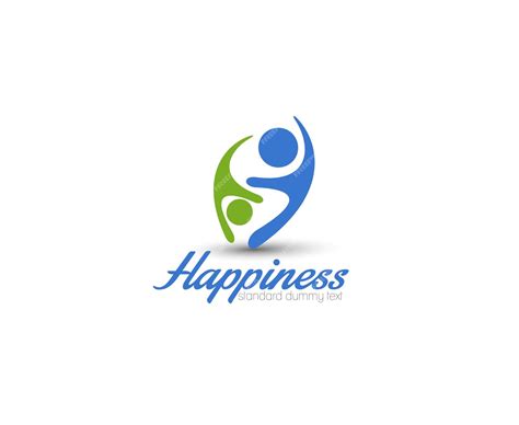 Free Vector | Happiness logo template vector design.