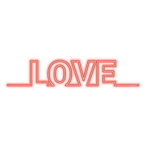 Love Neon Effect, Neon, Love, Valentine PNG and Vector with Transparent ...